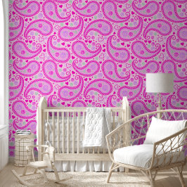 Papel Pintado Pink Paisley Love Baby Girl Nursery