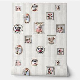 Papel Pintado Pink Plushy Pals