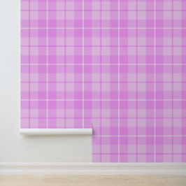 Papel Pintado Pink Tartan Plaid