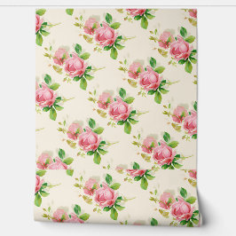 Papel Pintado Pink vintage roses no2