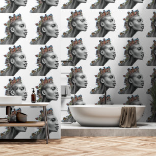 Papel Pintado Pintura de arte del Chica de pelo de la casa de pu