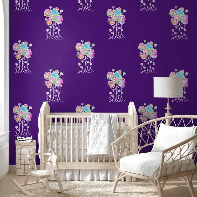 Papel Pintado Pintura manual - Resumen del grupo de árboles 4a (Niños)