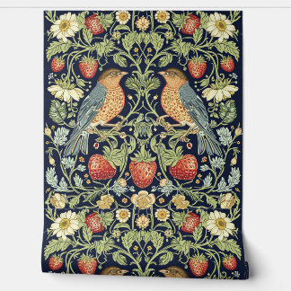 Papel Pintado PixDezines Vintage William Morris Strawberry Thief