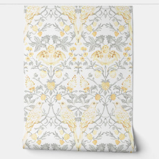 Papel Pintado PixDezines William Morris Ladrón de fresa amarillo