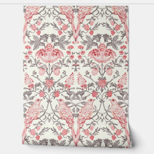 Papel Pintado PixDezines William Morris Ladrón de fresa rosa