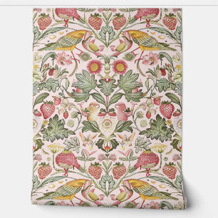 Papel Pintado PixDezines William Morris Ladrón de Fresas Rosa