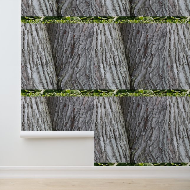 Papel Pintado Planta de impresión botánica Árboles Patrón de tex (Solicitud)