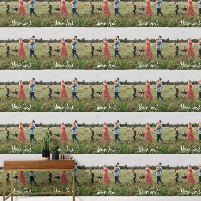 Papel Pintado Plantilla de texto de foto y Personalizado persona (Pasillo)