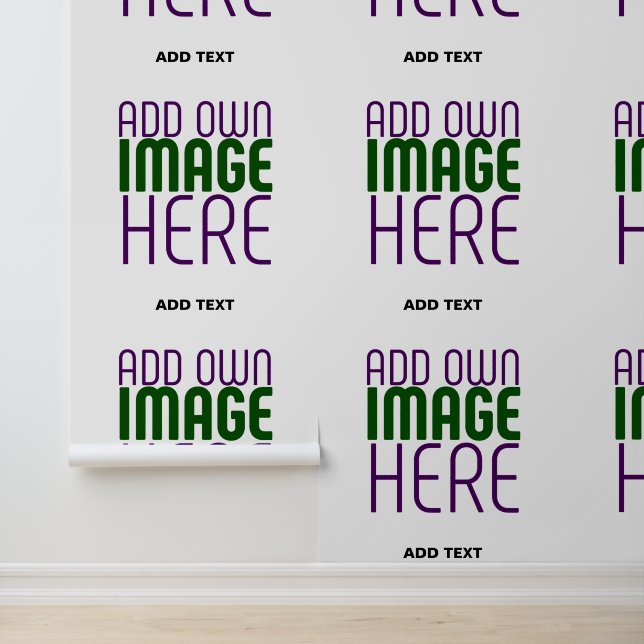 PAPEL PINTADO PLANTILLA DE TEXTO DE IMAGEN BLANCA SIMPLE EDITABL (Solicitud)