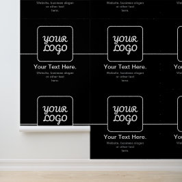 Papel Pintado Plantilla moderna para tu logotipo | Blanco y negr