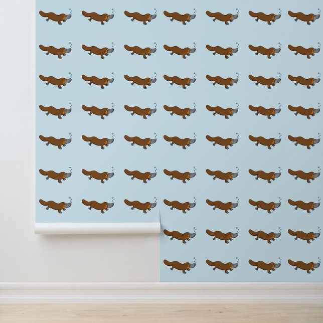 Papel Pintado platipo con billetera de pato (Solicitud)