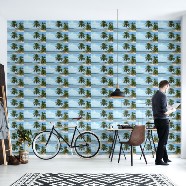 Papel Pintado Playa del Caribe (Sala de estar)