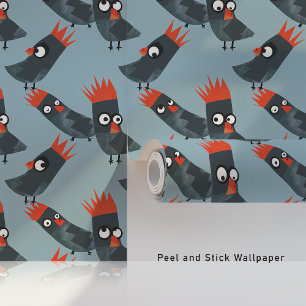 Papel Pintado Playas Personalizados de Cockatoos en azul
