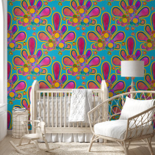 Papel Pintado Ploomf de color retro con guiños decadantes en ver