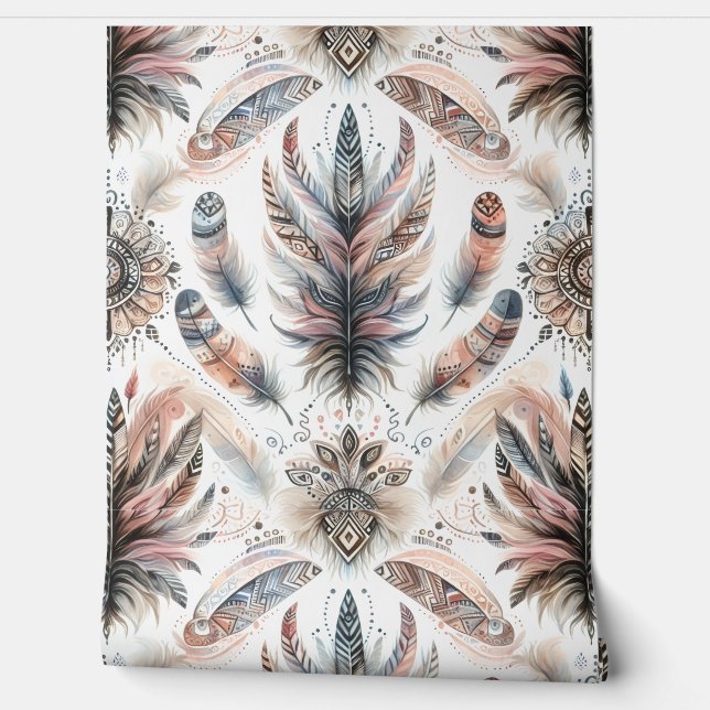 Papel Pintado Plumas Feroces (Desenrollar)