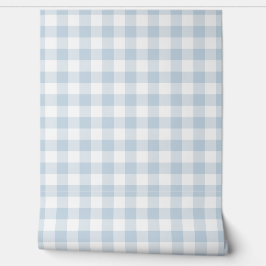 Papel Pintado Polvo de Lavado Suave Cuadros Azules