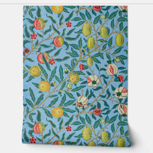 Papel Pintado Pomegranate William Morris fondo de pantalla azul 