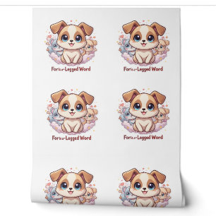 Papel Pintado "Por qué es una palabra de cuatro patas", digital