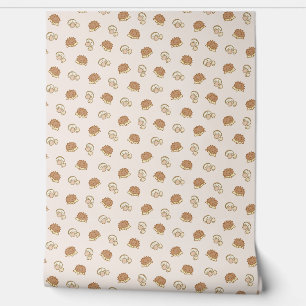 Papel Pintado Porcupine Mushroom Light Brown
