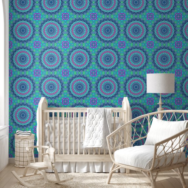 Papel Pintado Power Mandala Seamless Pattern 4 (Niños)