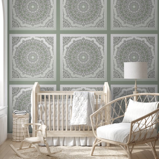 Papel Pintado Power Mandala Seamless Pattern 8 (Niños)
