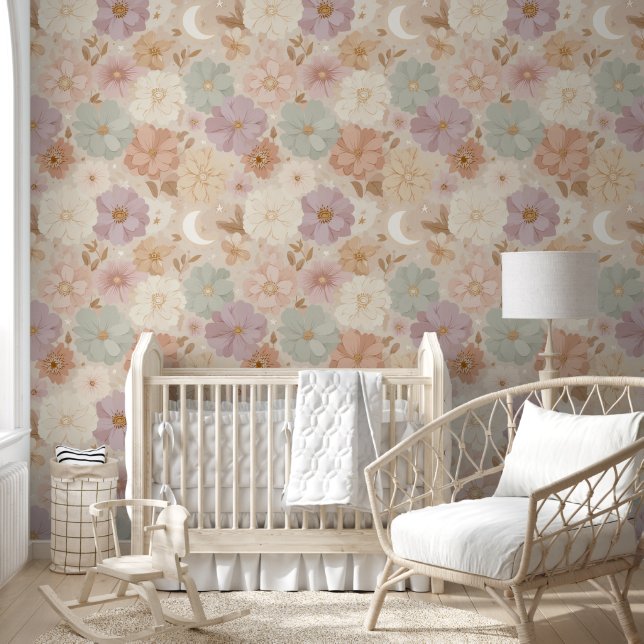 Papel Pintado Pradera Celestial Floral (Niños)