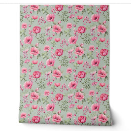 Papel Pintado Pradera Rosada-Pétalos en Flor