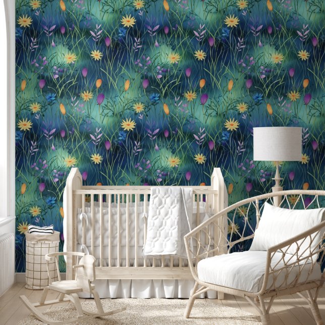 Papel Pintado Prado de medianoche uno (Niños)
