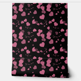 Papel Pintado Pretty pink love hearts wallpaper