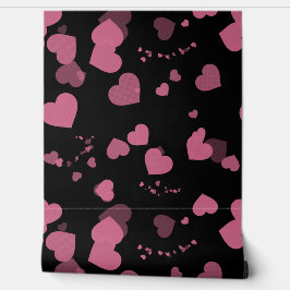 Papel Pintado Pretty pink love hearts wallpaper