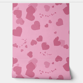 Papel Pintado Pretty pink love hearts wallpaper