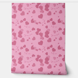 Papel Pintado Pretty pink love hearts wallpaper