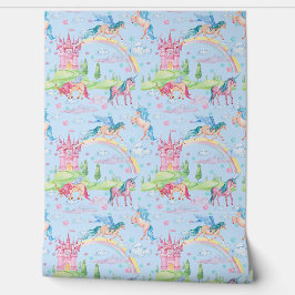 Papel Pintado Princess and Unicorn Kingdom