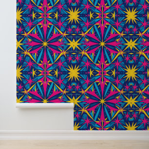 Papel Pintado Psicodelia Retro Kaleidoscope Peel y Stick