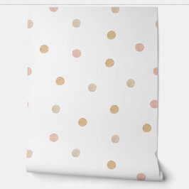 Papel Pintado Puntos blandos: Punto de polka acuarela