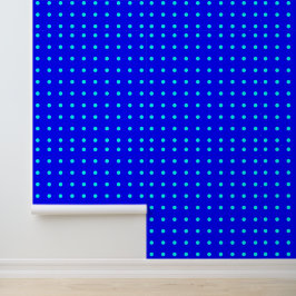 Papel Pintado Puntos Costeros sobre Azul - Texturizado