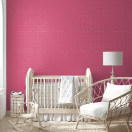 Papel Pintado Puntos de alfiler negros sobre rosa