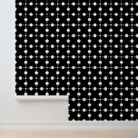 Papel Pintado Puntos de Polka Blanco, Patrón De Punto De Polka,<br><div class="desc">Patrón de puntos polka amables,  divertidos y adorables en color blanco y negro. Un regalo moderno y de moda,  perfecto para el amante de la polka en su vida.</div>