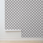 Papel Pintado Puntos de Polka Gris, Patrón De Punto De Polka, Pu<br><div class="desc">Patrón de puntos polka amables,  divertidos y adorables en color gris y blanco. Un regalo moderno y de moda,  perfecto para el amante de la polka en su vida.</div>
