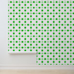 Papel Pintado Puntos de Polka Verde, Patrón De Punto De Polka, P<br><div class="desc">Patrón de puntos polka amables,  divertidos y adorables en color verde y blanco. Un regalo moderno y de moda,  perfecto para el amante de la polka en su vida.</div>