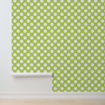 Papel Pintado Puntos de Polka Verde, Patrón De Punto De Polka, P<br><div class="desc">Patrón de puntos polka amables,  divertidos y adorables en color verde y blanco. Un regalo moderno y de moda,  perfecto para el amante de la polka en su vida.</div>