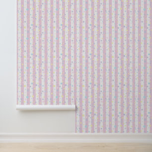 Papel Pintado Puntos de polka y rayas