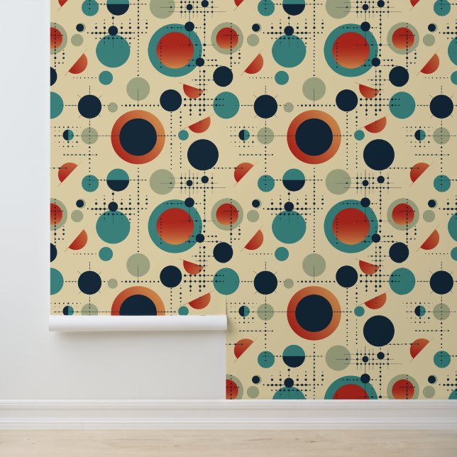 Papel Pintado Puntos y puntos retro (Solicitud)