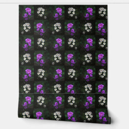 Papel Pintado Purple and White Floral