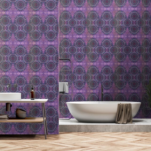 Papel Pintado Purple Boho (Baño)