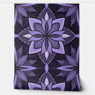 Papel Pintado Purple Floral estilo gótico