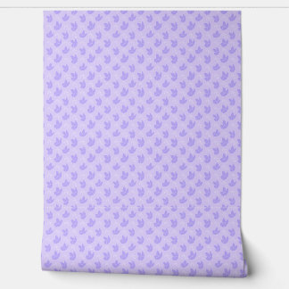 Papel Pintado Purple Floral Wallpaper