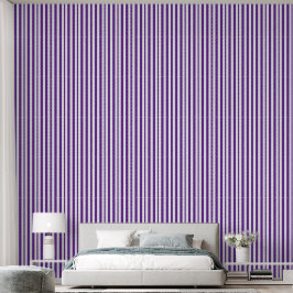 Papel Pintado Purple Striped Wallpaper