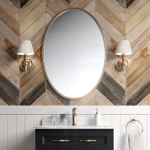 Papel Pintado Quevron Neutral de Herringbone