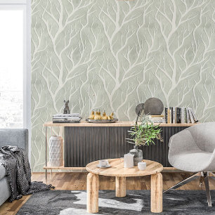 Papel Pintado Ramas de árbol de salchicha de Alabaster